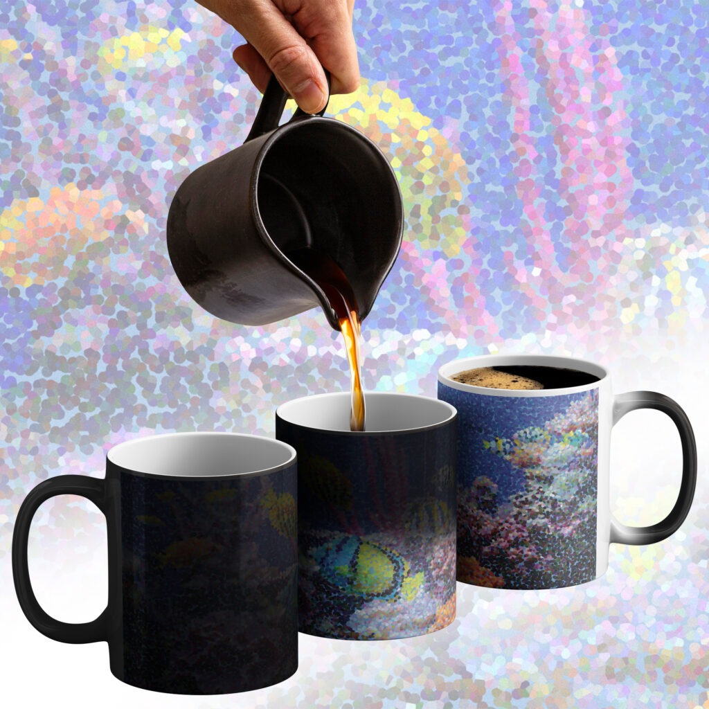 Personalized Magic Color-Changing Photo Mug - Custom Heat Reveal Coffee Mug