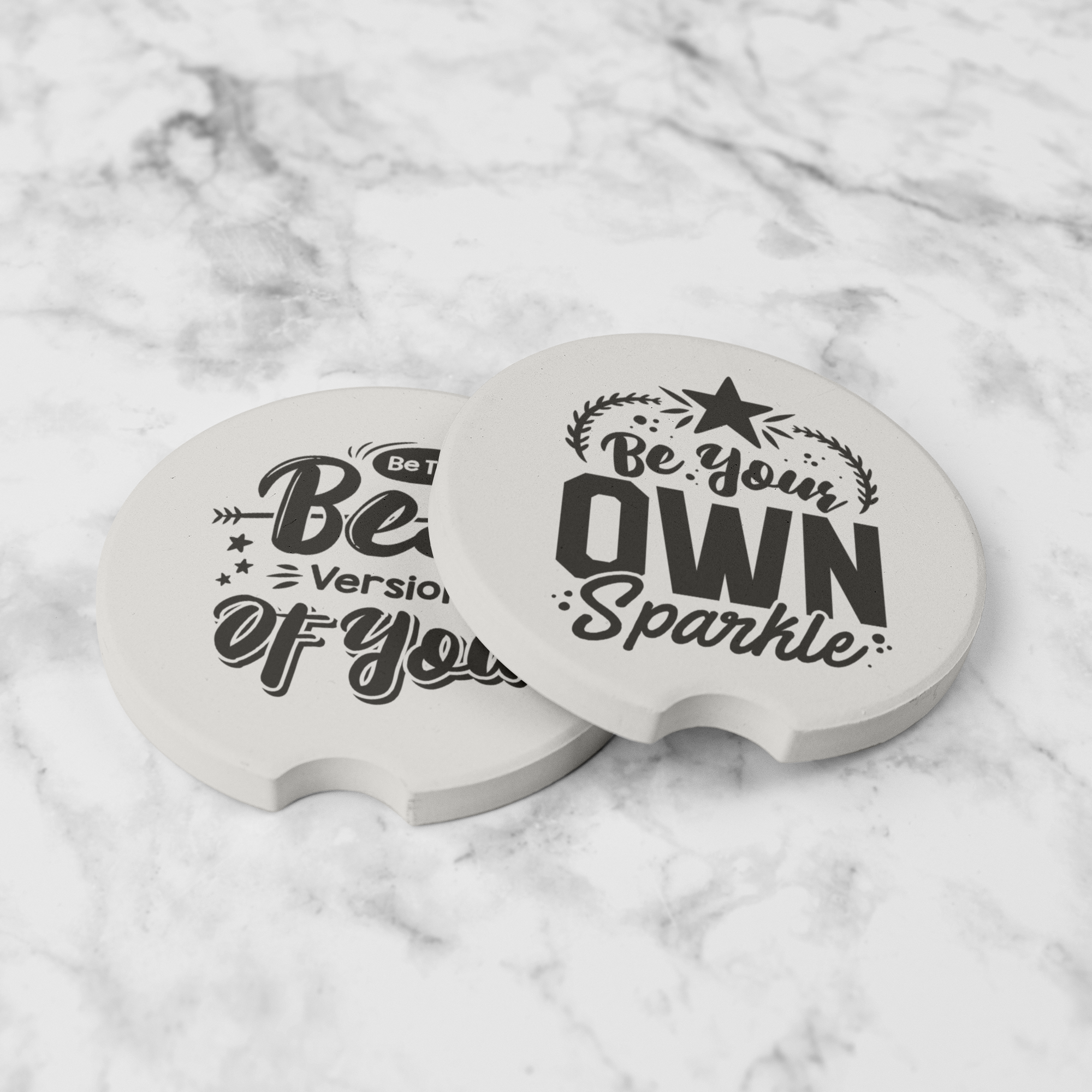Personalized Stone Coasters Set of 4 - Custom Photo Coasters