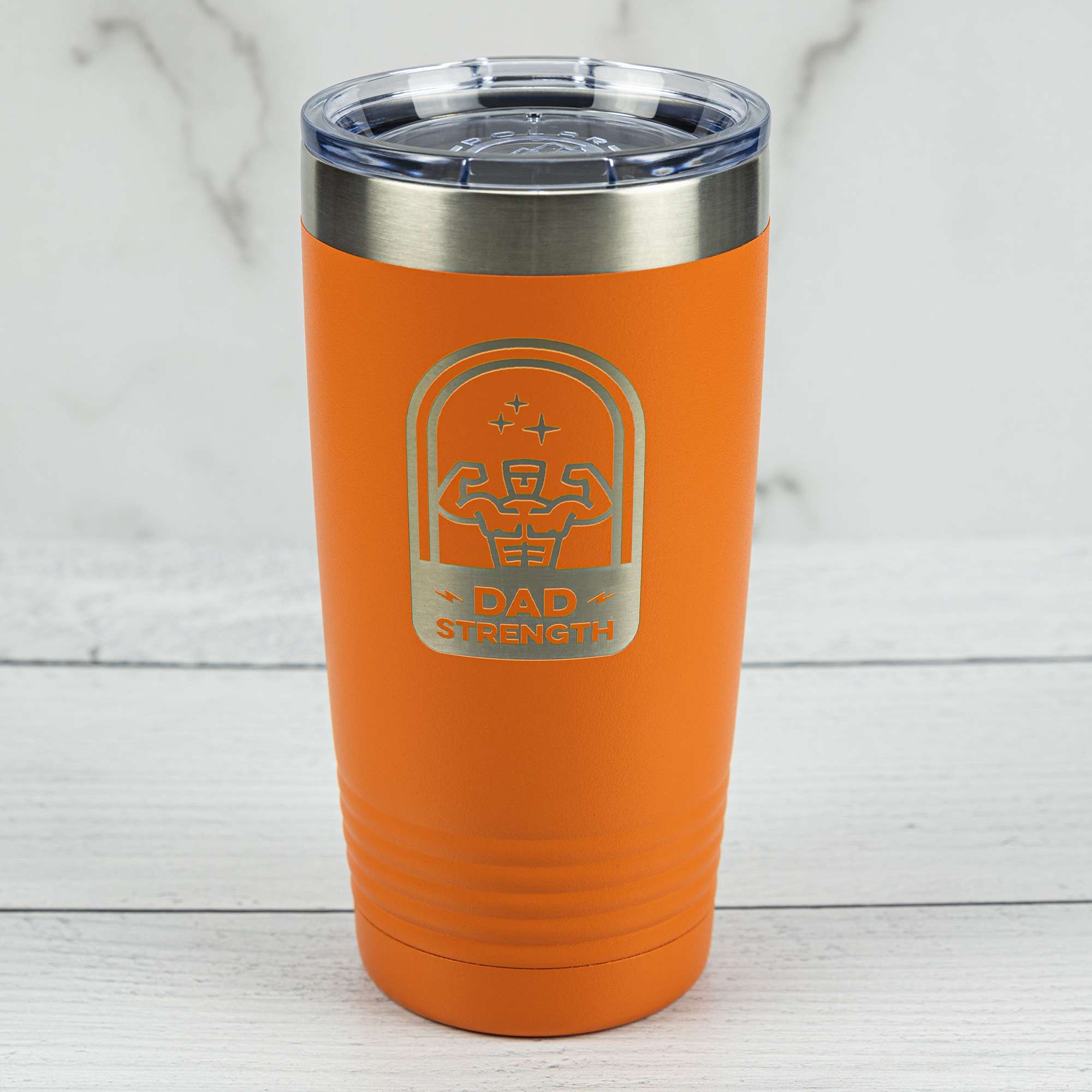 Personalized 20oz Laser Engraved Tumbler - Custom Etched Insulated Travel Mug