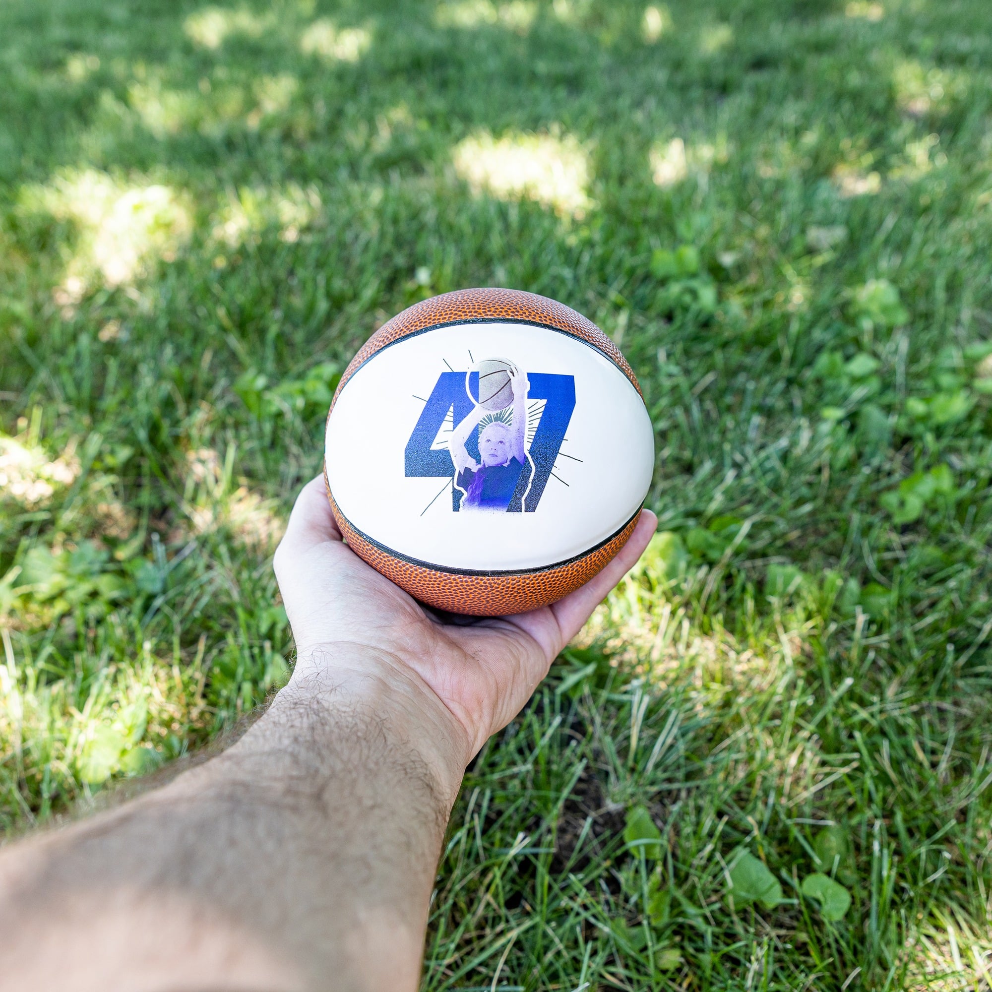 Personalized Mini Basketball 16" - Custom Photo Basketball Coach Gift